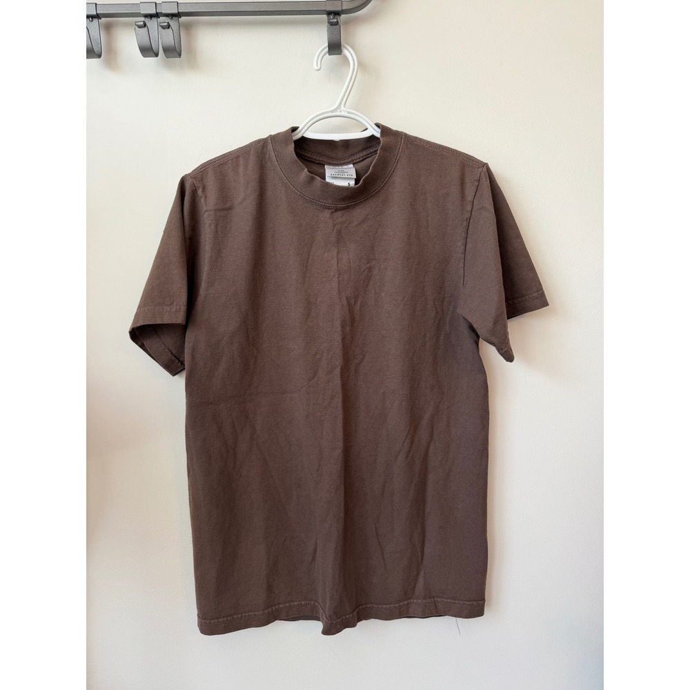 Shaka Wear SuperMAXHeavy Garment Dye T-Shirt Brown Mens Small 100% Cotton
